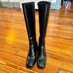 Minelli Black Leather Boots